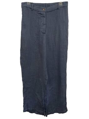Free People Wide Leg Pants in Navy Blue